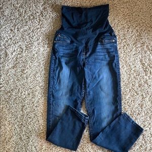 7 for all mankind maternity jeans (crop/ankle)